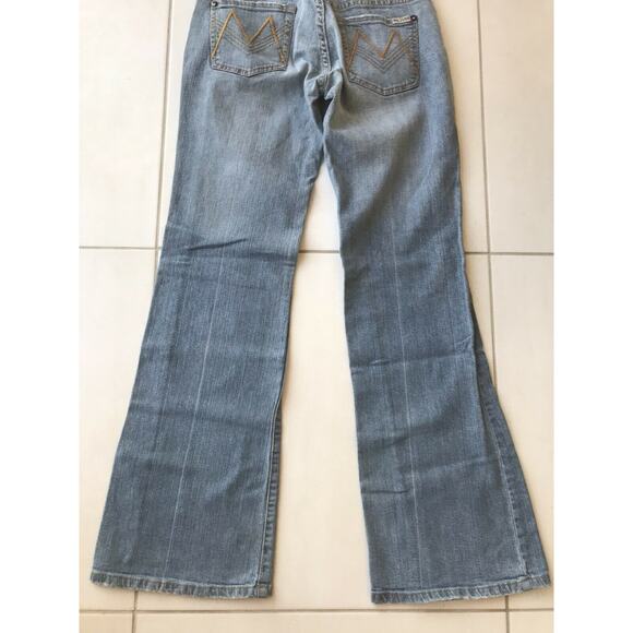 Max Studio Low Rise Stretch Flare Denim Jeans - Picture 11 of 11